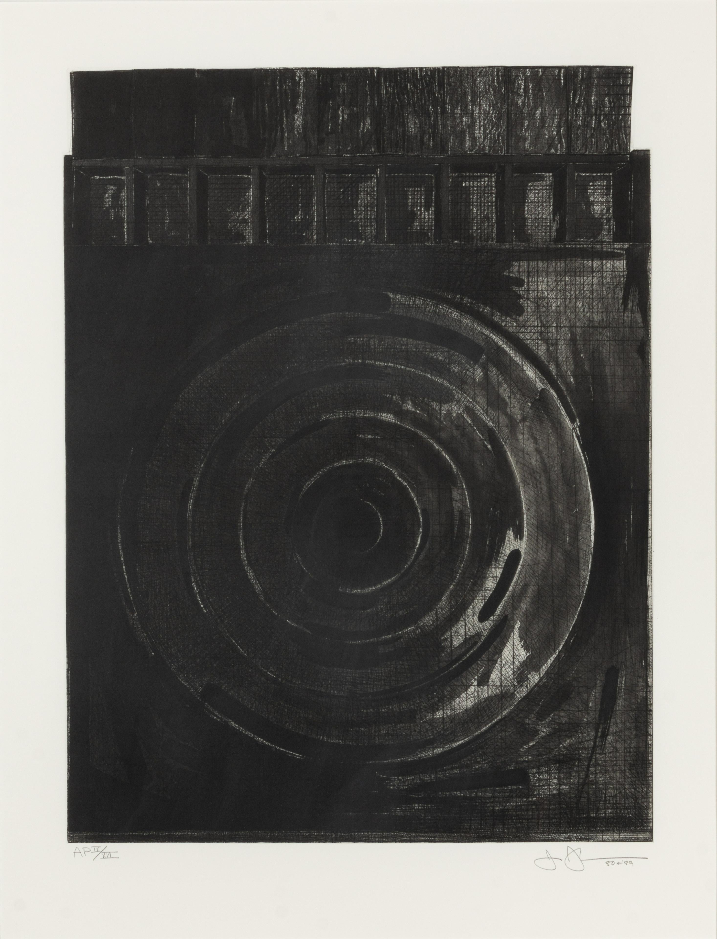 Target with Plaster Casts (Black & White) Jasper Johns Gregg